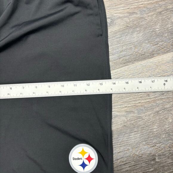 Niki Dri Fit NFL Pittsburgh Steelers Gray Mens S Sporty Training Football Shorts - Picture 10 of 11